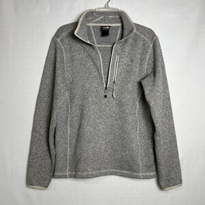 The North Face Gordon Lyons 1/2 Zip Fleece Pullover Sweater Men’s Size S Gray